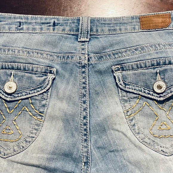 Womens Vigoss Capri Denim Jeans Size 7  Flap Pockets 30 Inch Waist - Picture 9 of 9